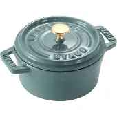 Staub La Cocotte ronde pan gietijzer 0,25 L Eucalyptus hout