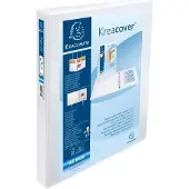 Exacompta 10x Kreacover Ringband in PP met 4 D-ringen van 25mm - A4 maxi - Wit - 51846E