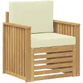 vidaXL Buiten bank set Polyester Wit