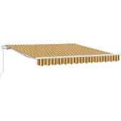 vidaXL Uitschuifbare luifel Meerkleurig 350 x 250 cm