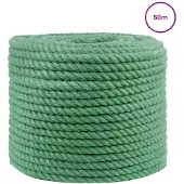 vidaXL Jute Touw 10 mm Groen 100% Tossa jute