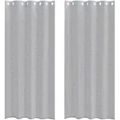 vidaXL Voile Gordijn 2 pcs Donkergrijs 260 x 140 cm Polyester