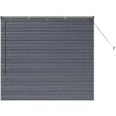 vidaXL Venetiaanse jaloezie Donkergrijs 130 x 150 cm 25 mm Aluminium
