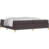 vidaXL Bedframe Donkerbruin 200 x 200 cm Stof