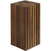 Zassenhaus messenblok keukenmes walnoot 13 x 13 x 27 cm