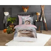 Muller Textil Good Morning Kinderdekbedovertrek "Patt" - Multi - (140x220 cm) - 100% Katoen