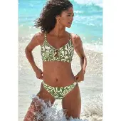 Buffalo Bikinibroek olijfgroen / wit