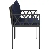 vidaXL Banken voor buiten, 2-persoons, 116 x 56 x 75 cm, polyrotan