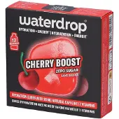 Waterdrop Microdrink Cherry Boost cafeïnehoudende drankblokjes, 12 stuks.