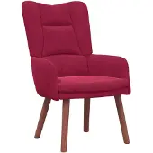 vidaXL Fauteuil Wijnrood 63 x 67 x 94 cm Fluweel