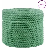 vidaXL Jute Touw 10 mm Groen 100% Tossa jute