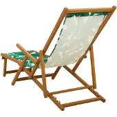 vidaXL Opvouwbare zonnebed 2 pcs 3 Positie Massief Eucalyptus Hout