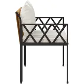 vidaXL Buitenbanken 2 -Seater 116 x 56 x 75 cm poly rattan
