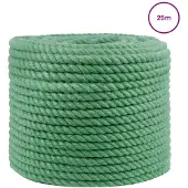 vidaXL Jute Touw Groen 100% Tossa jute