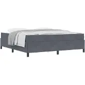 vidaXL Bedframe Donkergrijs 180 x 200 cm Stof