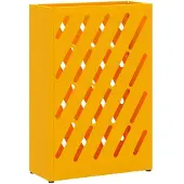 vidaXL Regen Paraplu Stand Mosterdgeel 28 x 12 x 41 cm Staal