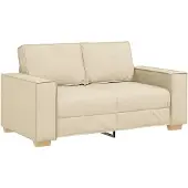 vidaXL 2-zitsbank Crème 160x78x84 cm Stof