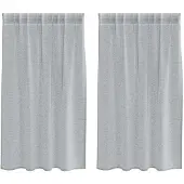 vidaXL Voile Gordijn 2 pcs Donkergrijs 140 x 140 cm Polyester