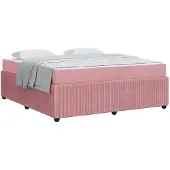 vidaXL Bedframe, roze, 180 x 200 cm, gestoffeerd