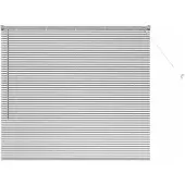 vidaXL Venetiaanse jaloezie zilver 130 x 150 cm 25 mm Aluminium