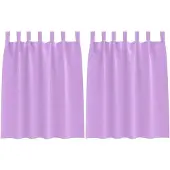 vidaXL Blackout Gordijnen met Ringen 2 st Paars 140 x 140 cm Polyester