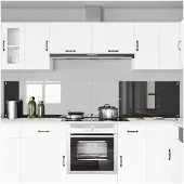 vidaXL Keukenachterwand 2 pcs Donkergrijs 120 x 50 cm gehard glas