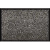 vidaXL Deurmat Lichtgrijs 80 x 120 x 1.2 cm Teddy Stof