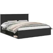 vidaXL Bedframe met hoofdeinde Zwart 180 x 200 cm Massief grenenhout
