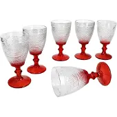 MamboCat 6-delig set RUBIN rode wijnglazen rood van glas – 77096