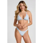 Hunkemoller Hoog Uitgesneden Bikinibroekje Amalfi Blauw Dames | Maat: M
