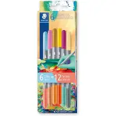 Staedtler dubbele viltstiften Edition 2, 6 stuks in doosje