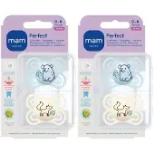 Mam Perfect Fopspeen Silicone Blue 0-6 2x2 St Speen