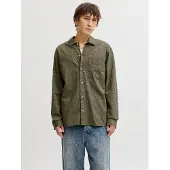 Jack & Jones Overhemd 'JJETristan' olijfgroen