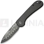 CIVIVI Elementum Slip Joint C18062AJ-DS1 Damascus, Twill Carbon, slipjoint zakmes