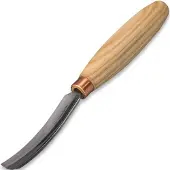 BeaverCraft Compact Long Bent Gouge K6L-15 Sweep 6, 15 mm, guts