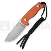 CIVIVI Timberbark C23094-2 Satin 14C28N, Orange G10, vaststaand mes