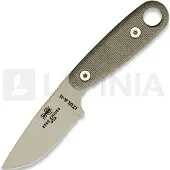 ESEE Izula II Desert Tan IZULA-II-DT survivalmes met zwarte schede + riemclip