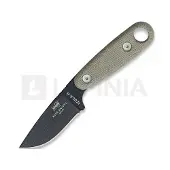 ESEE Izula II black IZULA-II-B survivalmes met zwarte schede + riemclip