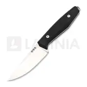 Böker Manufaktur Solingen Daily Knives AK1 Droppoint 129521 Satin N690, Black Richlite, vaststaand mes, Alex Kremer design