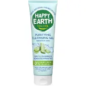 Happy Earth Zuiverende Reinigingsgel - 100% Natuurlijk - Met Hyaluronzuur, Aloë Vera & Prebiotica - Gezichtsreiniging - 150 ml