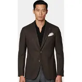 Bos Colbert Bruin Mylo Jersey Jacket Drop 8 253038MY69BO/870 dark brown
