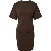 Pieces Pcalli Midi-jurk Dames Bruin S