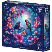 Blue Bird Les Oiseaux sur la Branche Puzzel Rond 501 stukjes