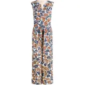 Betty & Co Jumpsuit crème / blauw