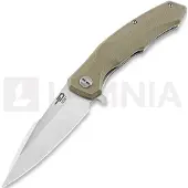 Bestech Warwolf - Stonewash + Satin - G10 vouwmes, beige