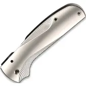 Flytanium Titanium Lotus Scales for Spyderco Shaman - Stonewash handle scales