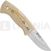 Helle 761 Berget, 200763, Satin Sandvik 12C27, Beige Canvas Micarta bushcraft zakmes