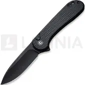 CIVIVI Button Lock Elementum II vouwmes, zwart