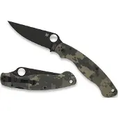 Spyderco Military 2, Camo G-10, Black Blade