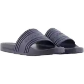 Emporio Armani Heren Teenslippers Logo Tape marine (45), Zwart, Plat, Geen, Strandkleding EM002246_AF16403